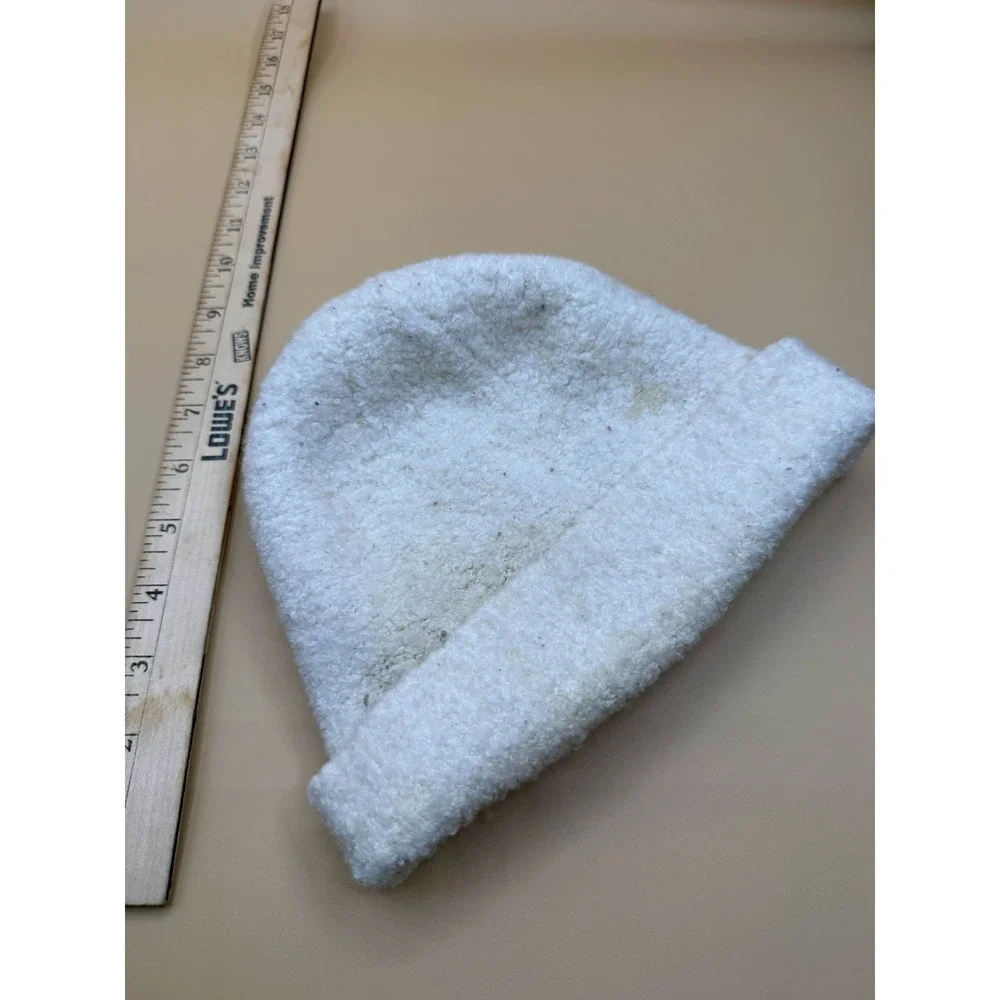 Vintage Y2K Moda International Cream Boucle Wool Blend One Size‎ Beanie Hat
